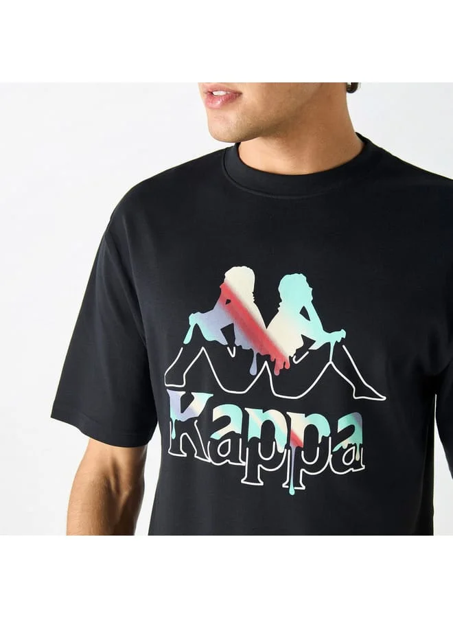 Kappa Kappa Graphic Print T-shirt with Crew Neck and Short Sleeves