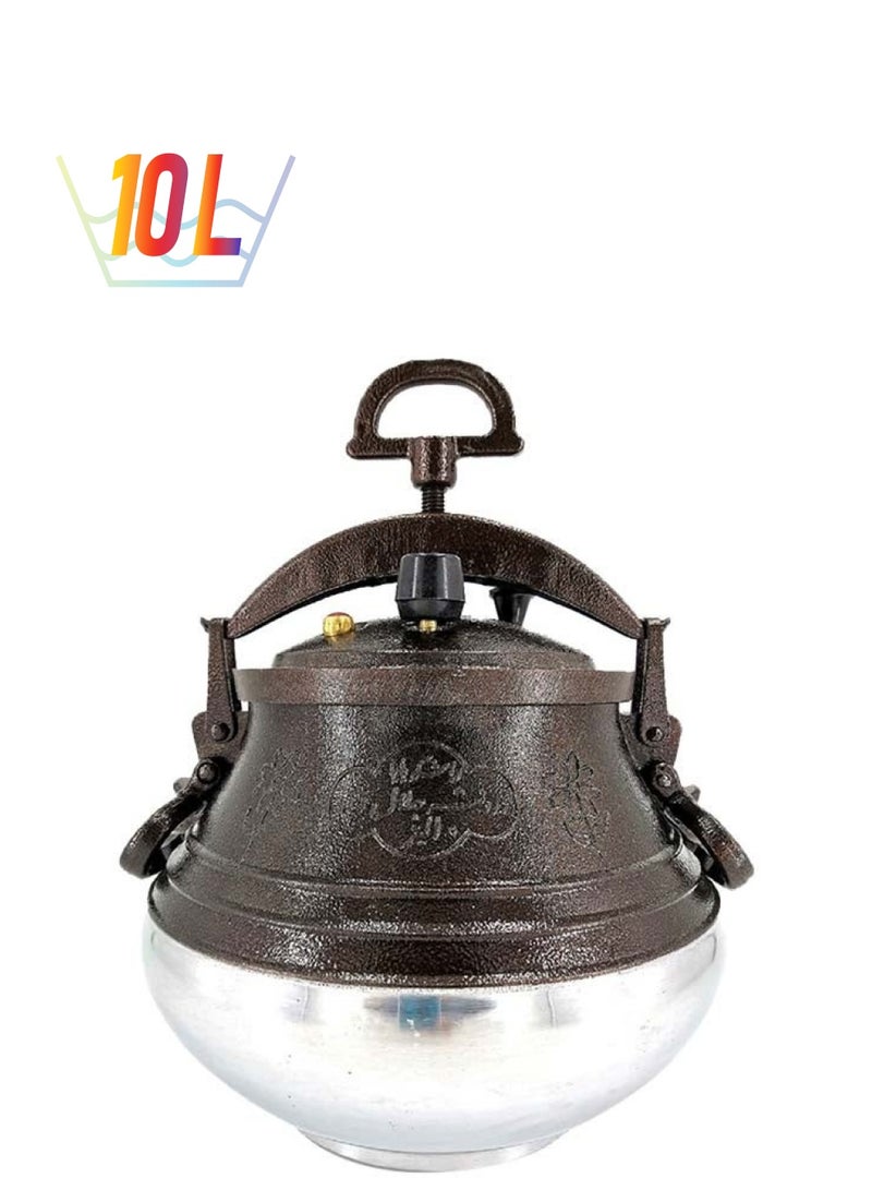 Afghan pressure cooker brown/transparent 10 litres  - Image 1
