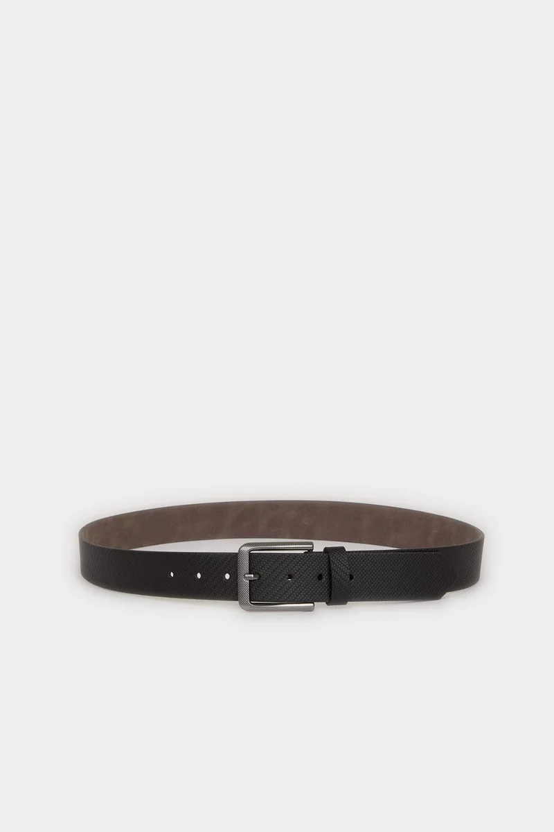 Defacto  Man Rectangle Clasp Faux Leather Jean Belt for Men | Best Price UAE
