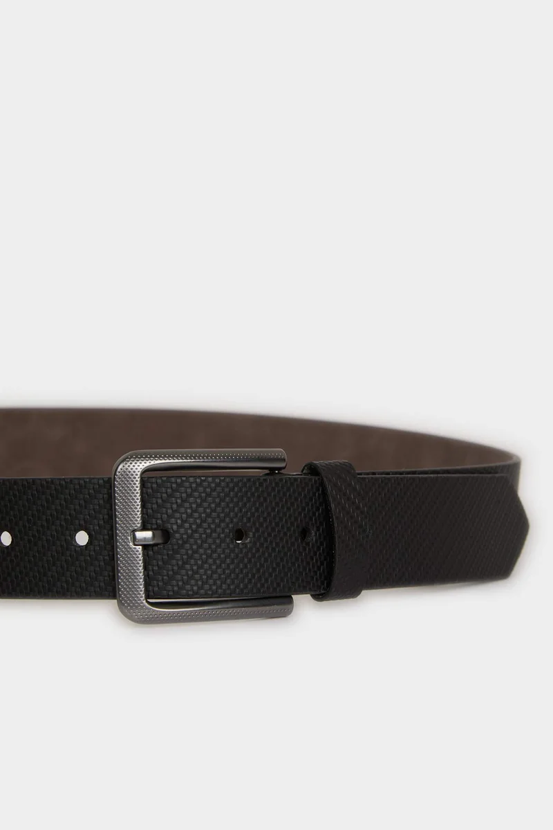 Defacto  Man Rectangle Clasp Faux Leather Jean Belt for Men | Best Price UAE