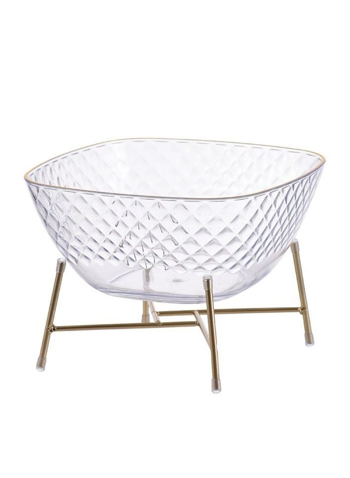 DARIYAH Luxury Candy Dried Nuts Melon Seeds Snack Bowl Plate Iron high-footed fruit basket - Image 2