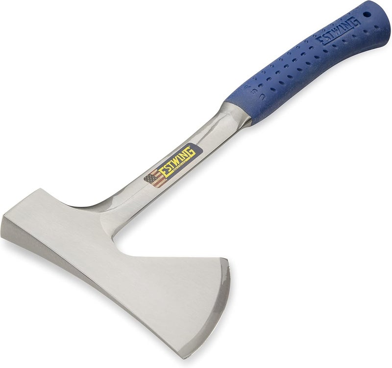 Estwing Camper's Axe - 16" Hatchet with Forged Steel Construction & Shock Reduction Grip - E44A - Image 3