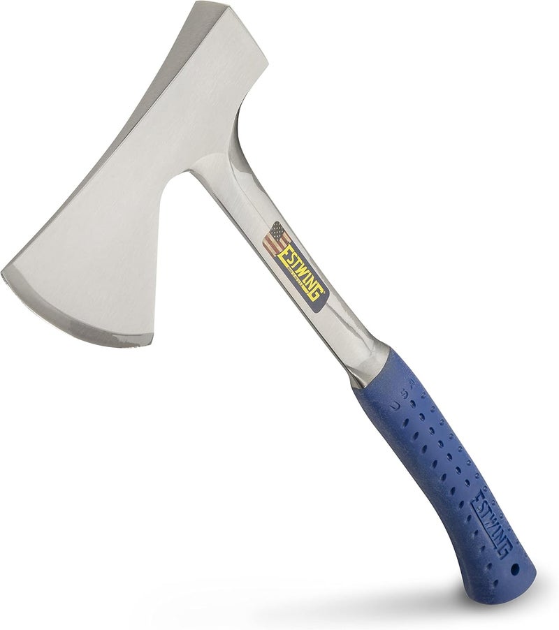 Estwing Camper's Axe - 16" Hatchet with Forged Steel Construction & Shock Reduction Grip - E44A - Image 1