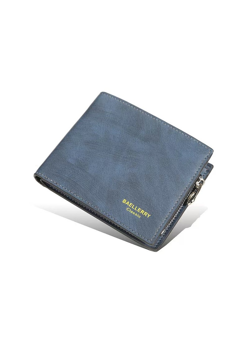 baellerry Leather Wallet Blue - Image 1