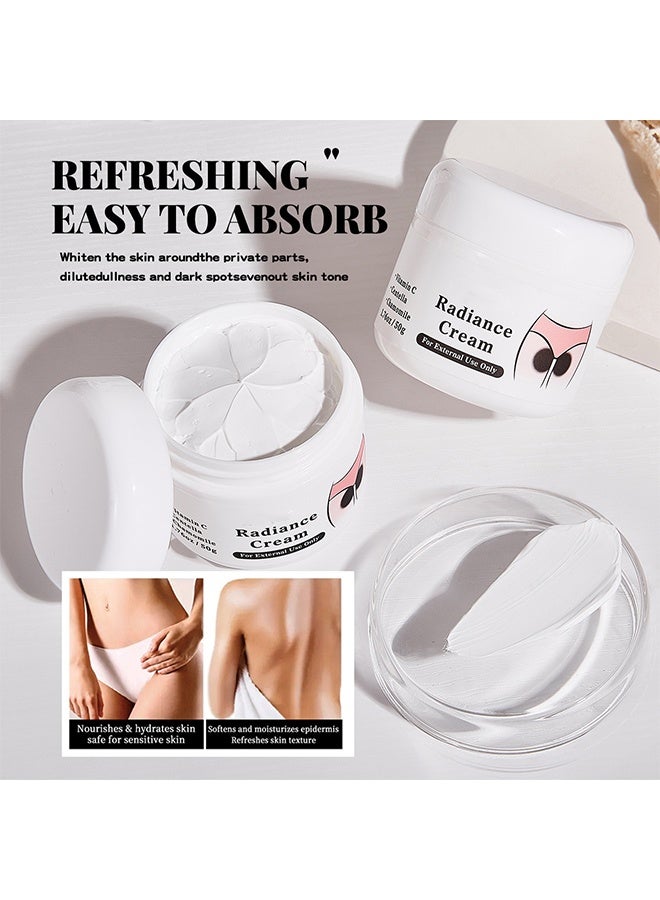 مايتشير كريم إشراق - فيتامين سي كريم مصحح البقع الداكنة للبابونج - تحت الإبط والرقبة والإبط والركبتين والمرفقين - تركيبة مطورة ، نتيجة فورية 50 جم - Image 3