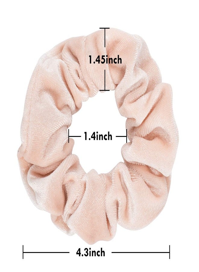 Whaline Hair Scrunchies Velvet Hair Bobble Elastics Hair Bands Soft Hair Ties for Girls, Women (20 Colors) - Image 2