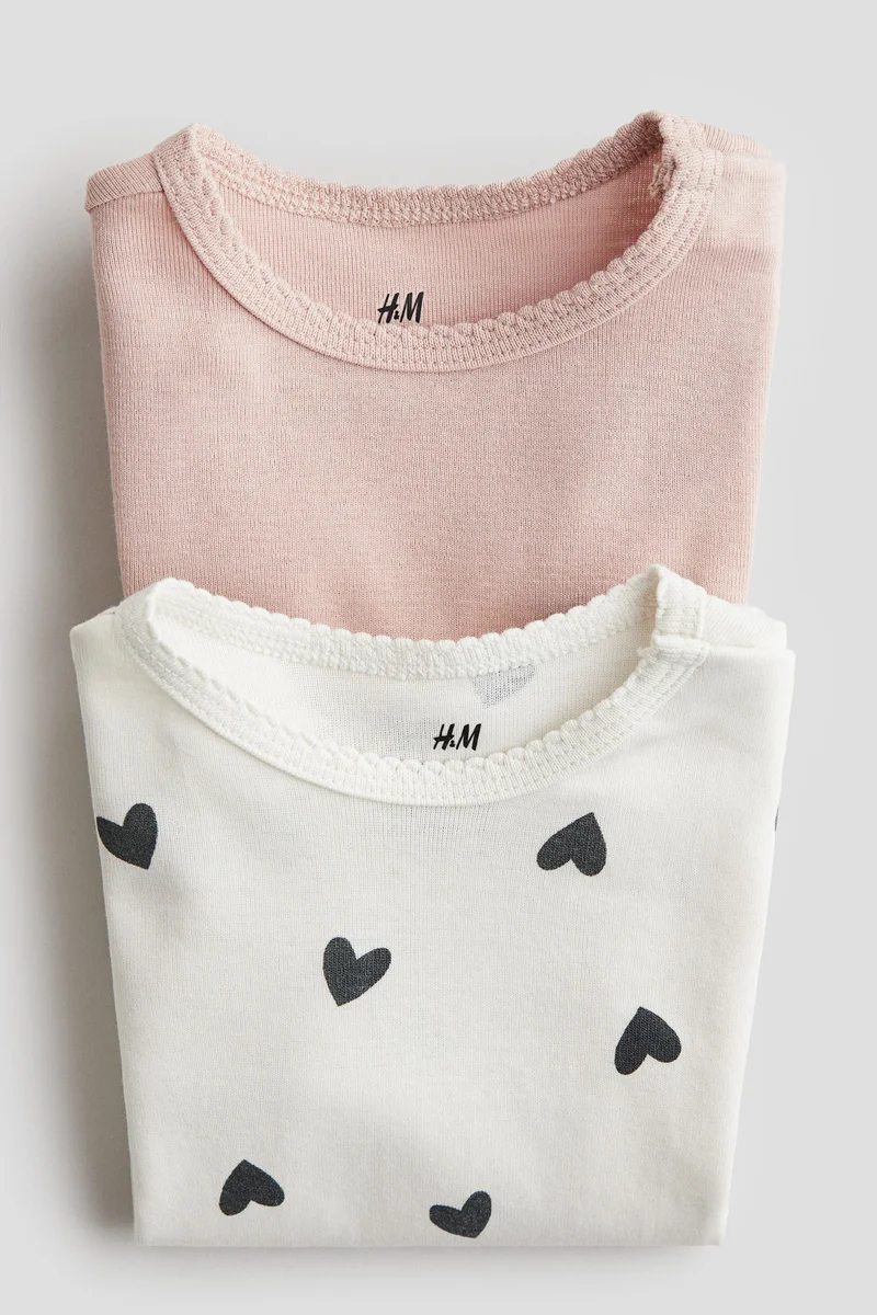 H&M 2-pack long-sleeved bodysuits