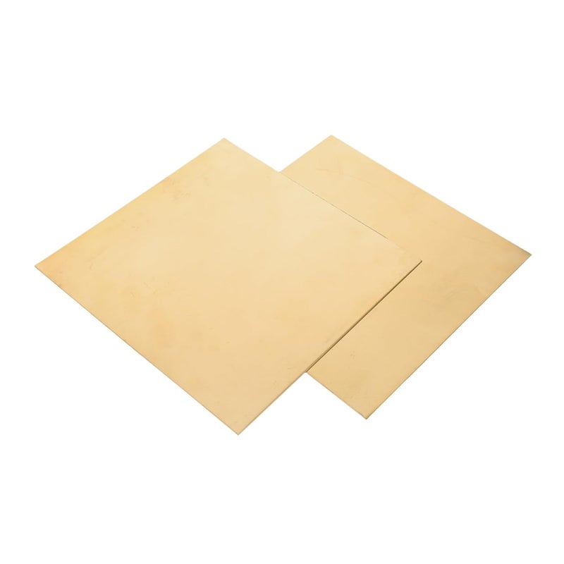 2Pcs Brass Metal Plates Kit For DIY Crafts Models And Home Improvement Projects - Image 2