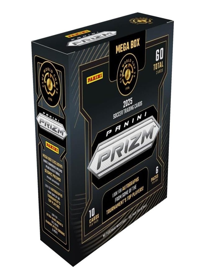 Panini 2025 بانيني بريزم كأس العالم لكرة القدم ميغا بوكس - بطاقات تداول الفيفا - تشمل بريزما حصرية من ميغا بوكس، لاعبين مبتدئين وإضافات - مجموعة بانيني الرسمية للبيع بالتجزئة - Image 1