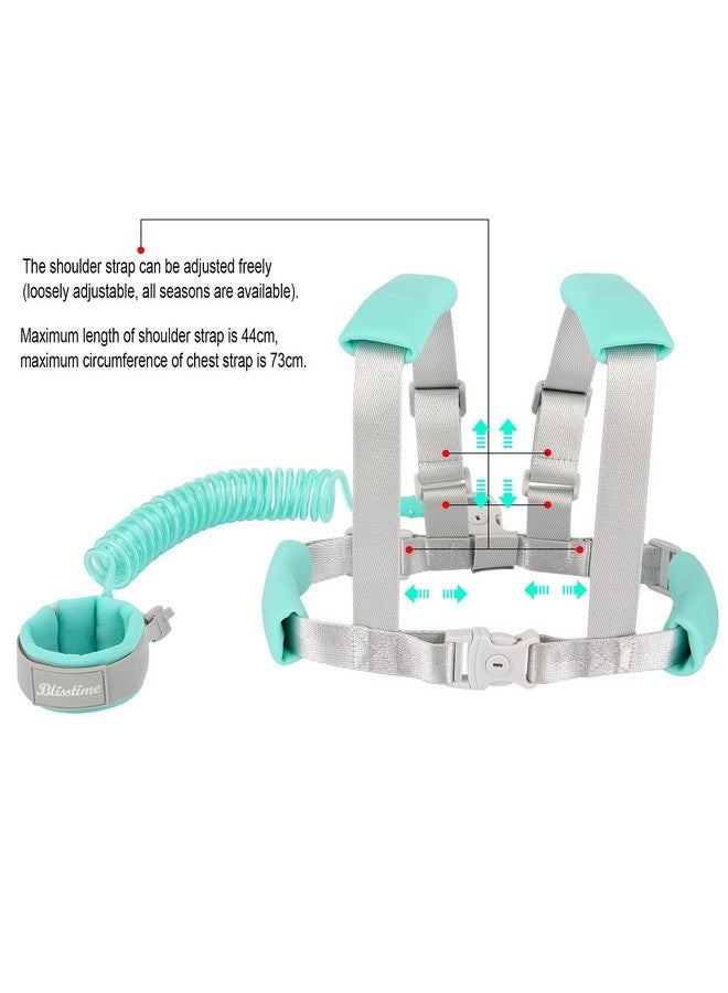 Blisstime 2 in 1 Toddler Leash -Anti Lost Wrist Link for Toddlers -Toddler Harness,Baby Leash,Leash for Toddlers,Wrist Leashes,Child Leashes for Toddlers,Not Easy to Open Without Key - Image 3