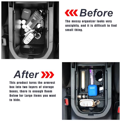 Neepiar Center Console Organizer Tray Compatible with Toyota RAV4 2025 2024 2023 2022 2021 2020 2019 Armrest Storage box Insert Tray Secondary Interior Accessories - Image 3