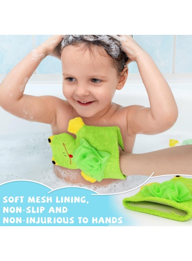 2 Pcs Bath Sponge Loofah for Kids, Children Shower Washing Exfoliating Gloves, Stay Clean Bath Towel, Cartoon Animal Shapes, Easy to Use, for Kitchen, Bathroom and Other Daily Life - Image 5