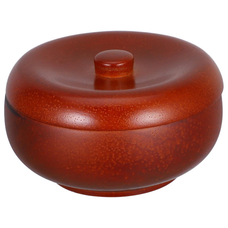 Wooden Shaving Soap Bowl With Lid For Men Barber Shop And Home Use - Image 2