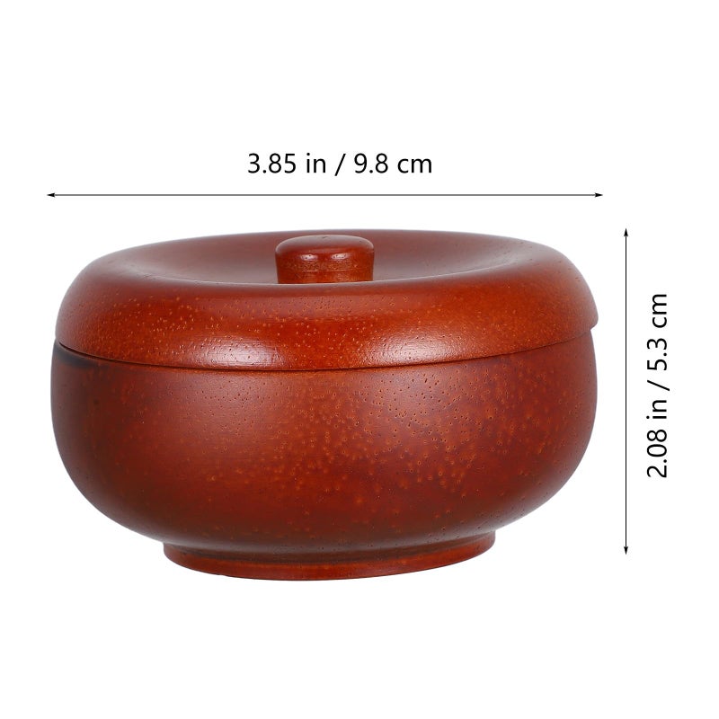 Wooden Shaving Soap Bowl With Lid For Men Barber Shop And Home Use - Image 3