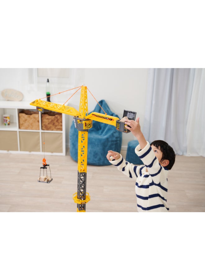 Dickie Item 203729023-Dickie Toys - RC Titan Crane (150 cm) - Remote Controlled Toy Crane with 360° Rotation and Interactive Accessories, Play Crane with Remote Control and Light for Children from 3 Years, - Image 3