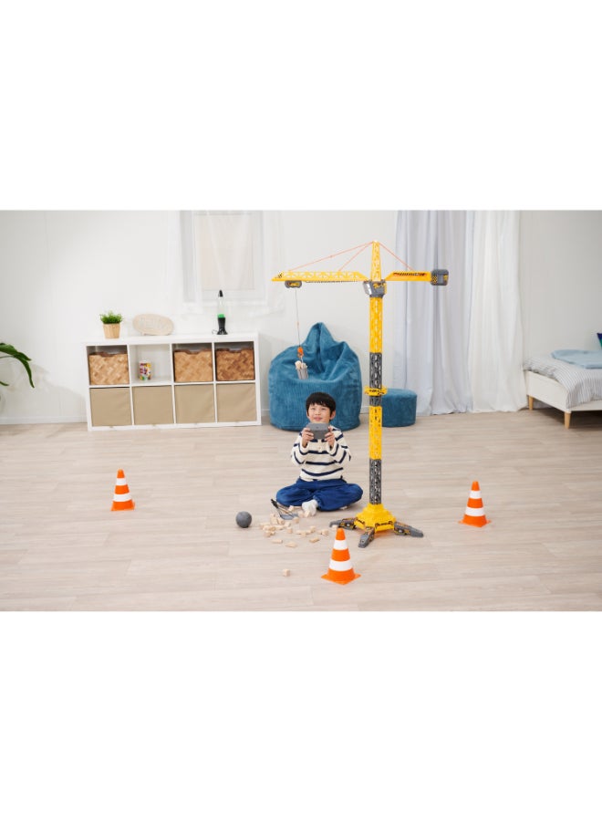 Dickie Item 203729023-Dickie Toys - RC Titan Crane (150 cm) - Remote Controlled Toy Crane with 360° Rotation and Interactive Accessories, Play Crane with Remote Control and Light for Children from 3 Years, - Image 4