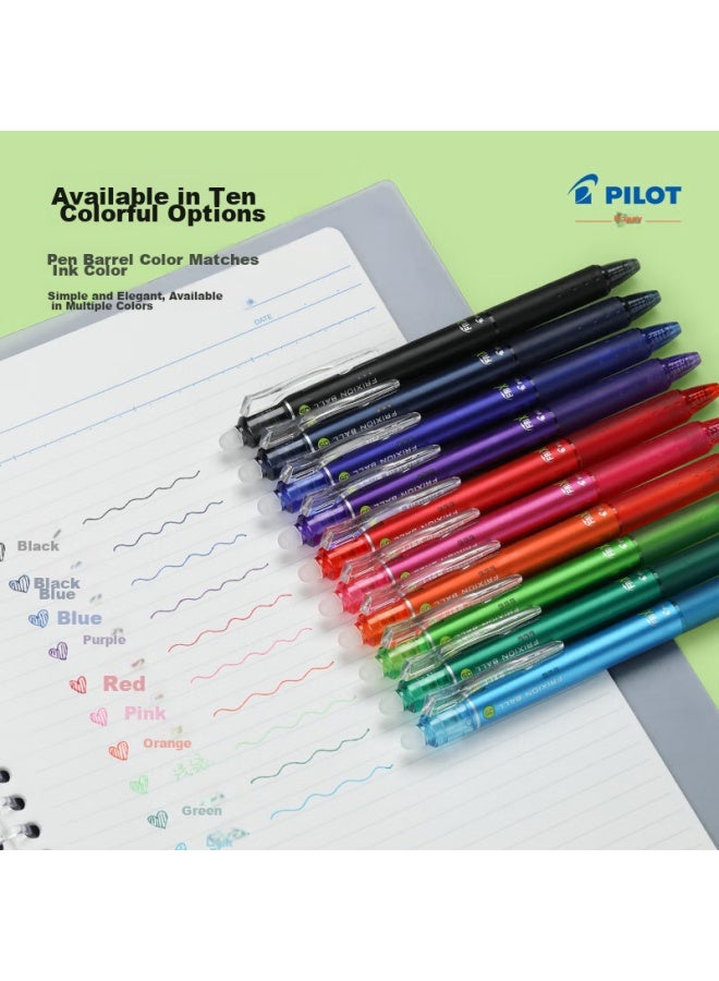 PILOT Erasable Pen, Retractable, Black, 0.5mm, Gel Ink, Signature Pen, For Elementary Students, Journaling, Homework, Exam Practice, Stylish, Study Stationery Set, 5 Pens - Image 4