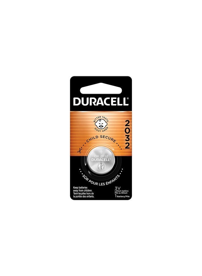Duracell Duralock DL 2032 225mAh 3V Lithium Coin Cell Battery [Set of 6] or Sold as 6/BX - Image 1