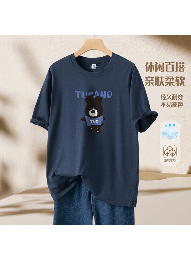 Tucano short Sleeve T-shirt Couple Set Summer Comfort Round Neck Top Casual Versatile Breathable Tee - Image 2