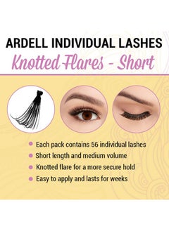 Andrea Knotted Flares False Lashes Short Black 4 Pack  - Image 4