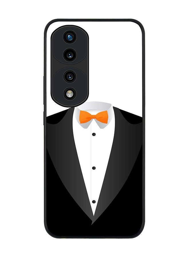 Stylizedd Rugged Black edge case for Honor 70 Pro Slim fit Soft Case Flexible Rubber Edges Anti Drop TPU Gel Thin Cover - The Tux - Image 1