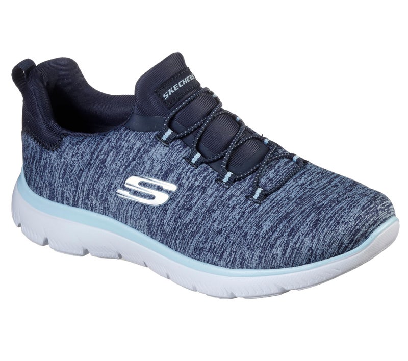 Skechers Summits - Quick Getaway-Women's Casual Shoes-12983Id-Nvlb-7,Navy/LT.Blue,4 UK - Image 5