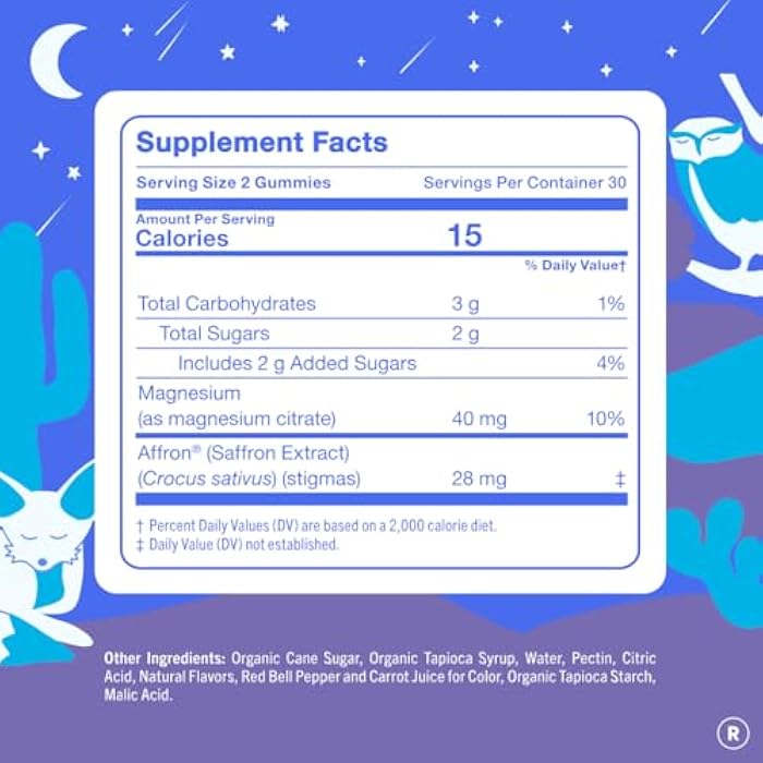 First Day Teens’ Nighttime Reset Calming Magnesium Gummies – Sleep Aid Supports Peaceful Rest, Balanced Mood & Energy – Supplement with Magnesium Citrate, Affron & No Melatonin – 30-Day Supply - Image 3