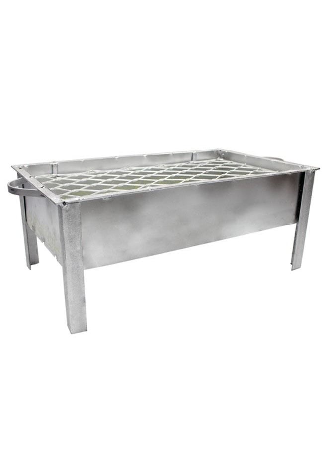 YANEK BBQ Galva Silver Grill 47 x 27.5 x 19cm  - Image 1
