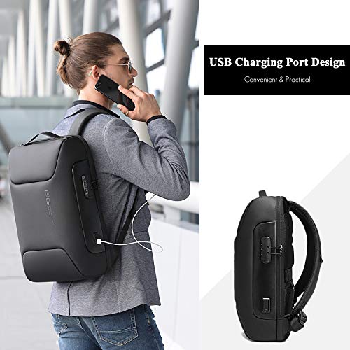 FANDARE Laptop Backpack Business Anti-Theft Daypacks Travel Large Backpack with USB Charging Port Waterproof Computer Bag for Women & Men Fits 15.6 Inch Notebook Camo - Image 5