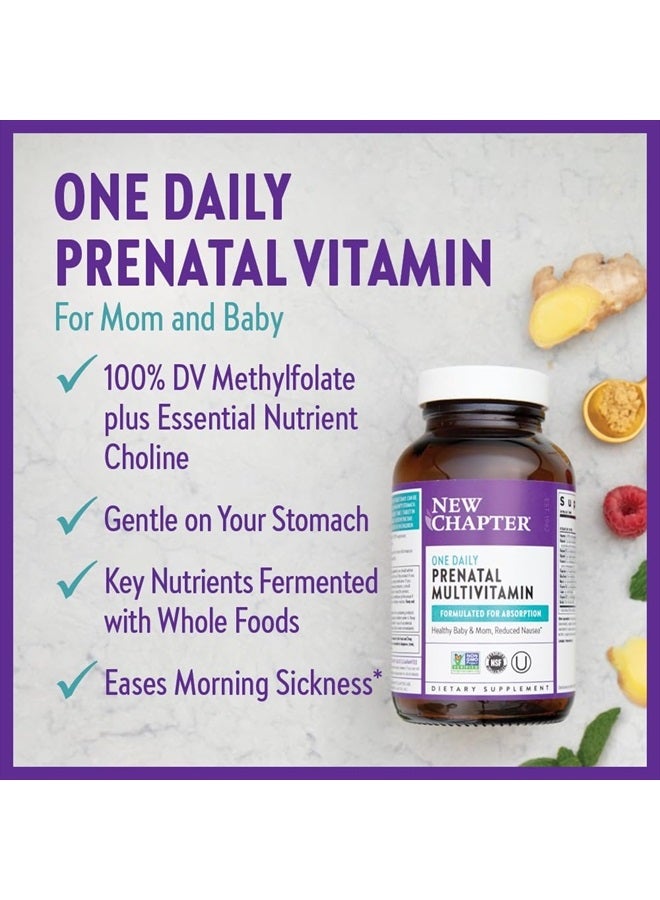 New Chapter Prenatal Vitamins, One Daily Prenatal Multivitamin with Methylfolate + Choline for Healthy Mom & Baby, Gluten Free & Non-GMO, 30 Count - Image 4