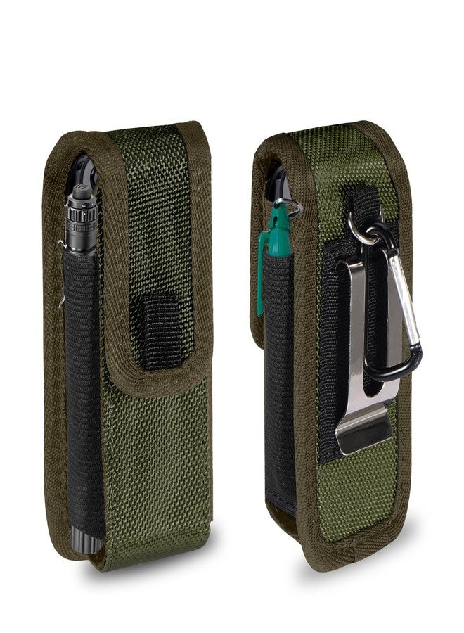 KENOBEE Multitool Sheath EDC Pouch for Leatherman Wave Plus Wingman Surge Rebar, Multi-use Belt Clip Tool Holder Bag, Utility Tactical Waist Pack Camping Hiking Pocket Organizer, (Army Green) - Image 1