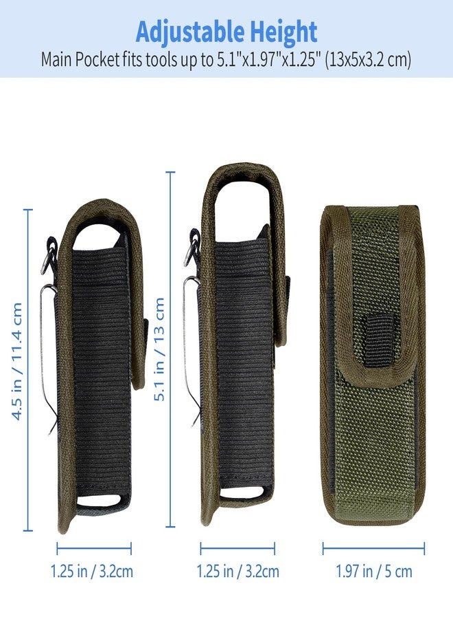 KENOBEE Multitool Sheath EDC Pouch for Leatherman Wave Plus Wingman Surge Rebar, Multi-use Belt Clip Tool Holder Bag, Utility Tactical Waist Pack Camping Hiking Pocket Organizer, (Army Green) - Image 3