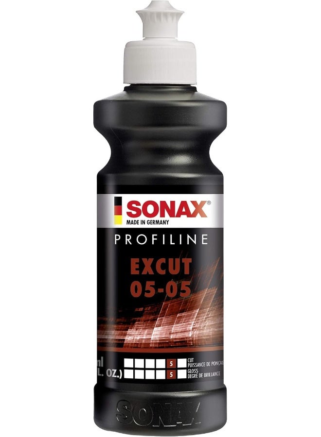 SONAX Profiline ExCut 05-05 â€“ 250mL Professional-Grade Coarse Abrasive Polish for Orbital Polishers - Image 1