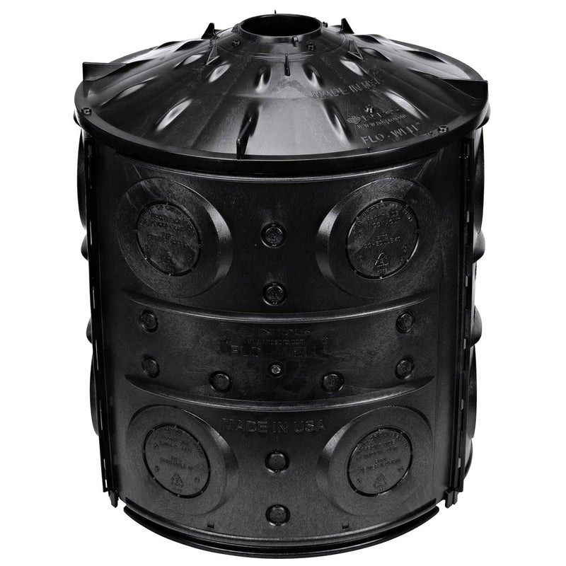 NDS FWAS24 50 Gal. Flo Stormwater Dry Well System Kit with 3 Side Panels & 1 Cover, Ideal for Rainwater Collection, Black - Image 1