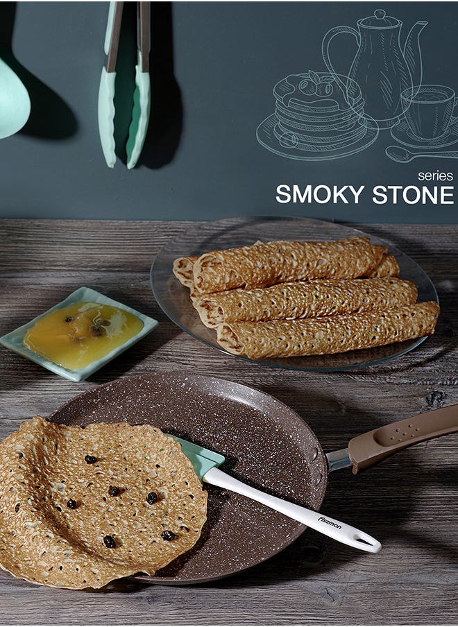 Crepe Pan Smoky Stone 20cm Aluminium With Non-Stick Coating