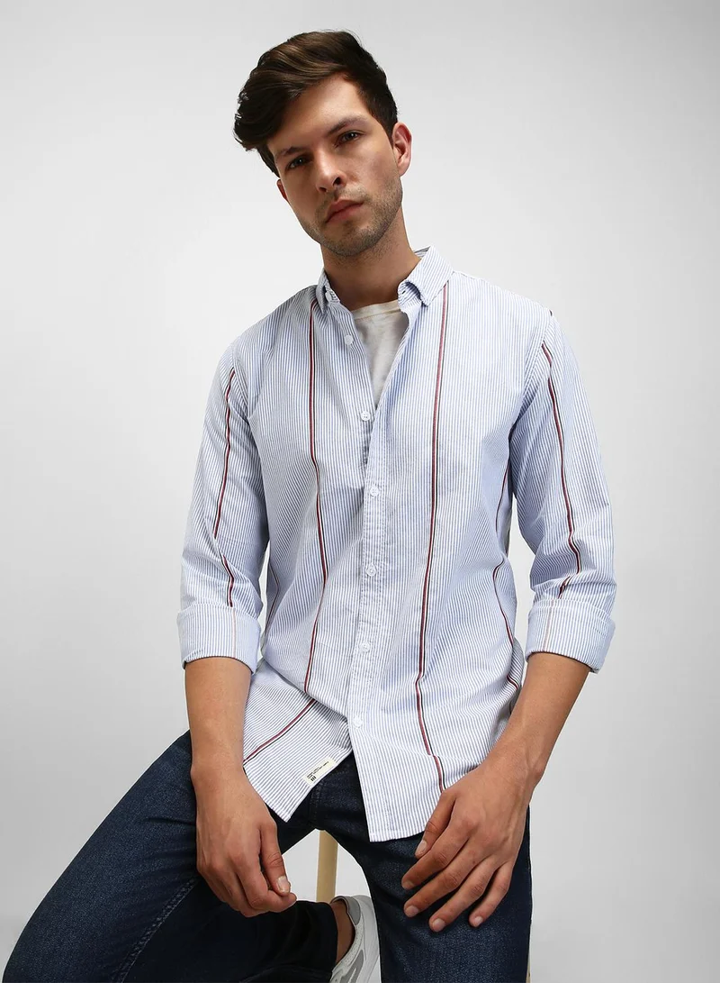 Dennis Lingo Blue Shirt For Men