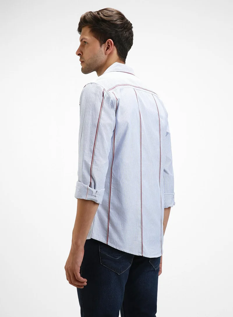 Dennis Lingo Blue Shirt For Men
