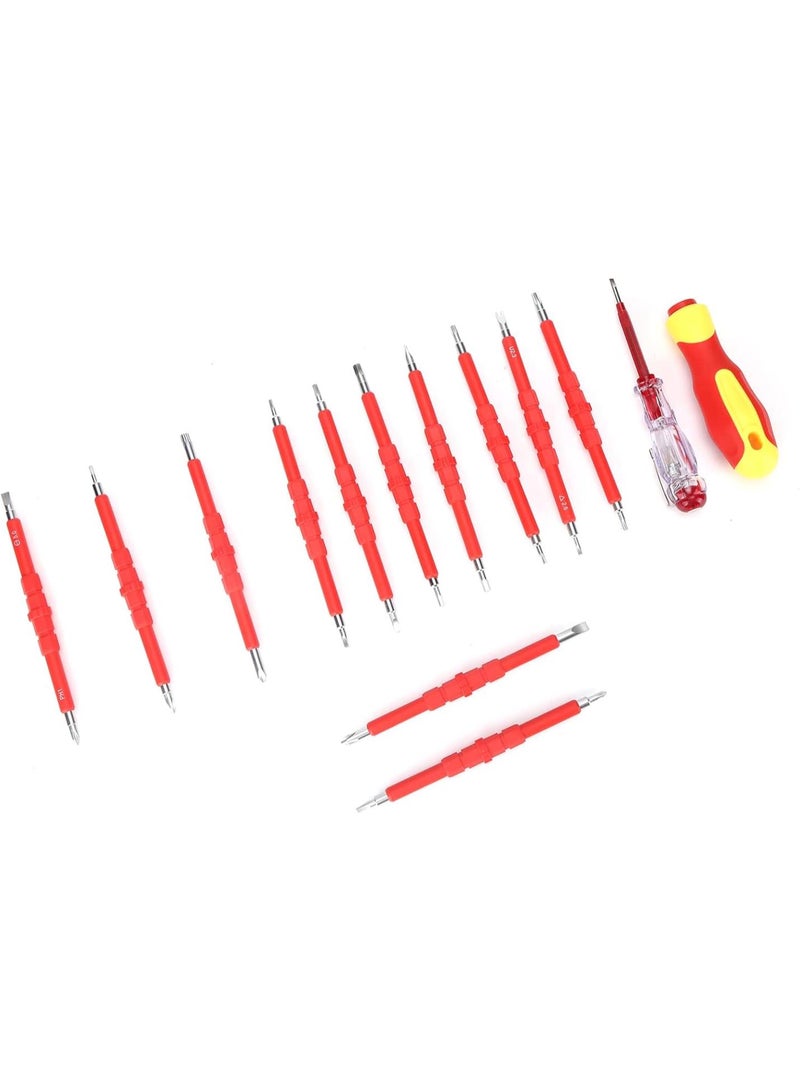 GGOOT Screwdriver Kit Double End Special Shaped Magnetic Driver Bits Insulated Hardware Tools  - Image 4