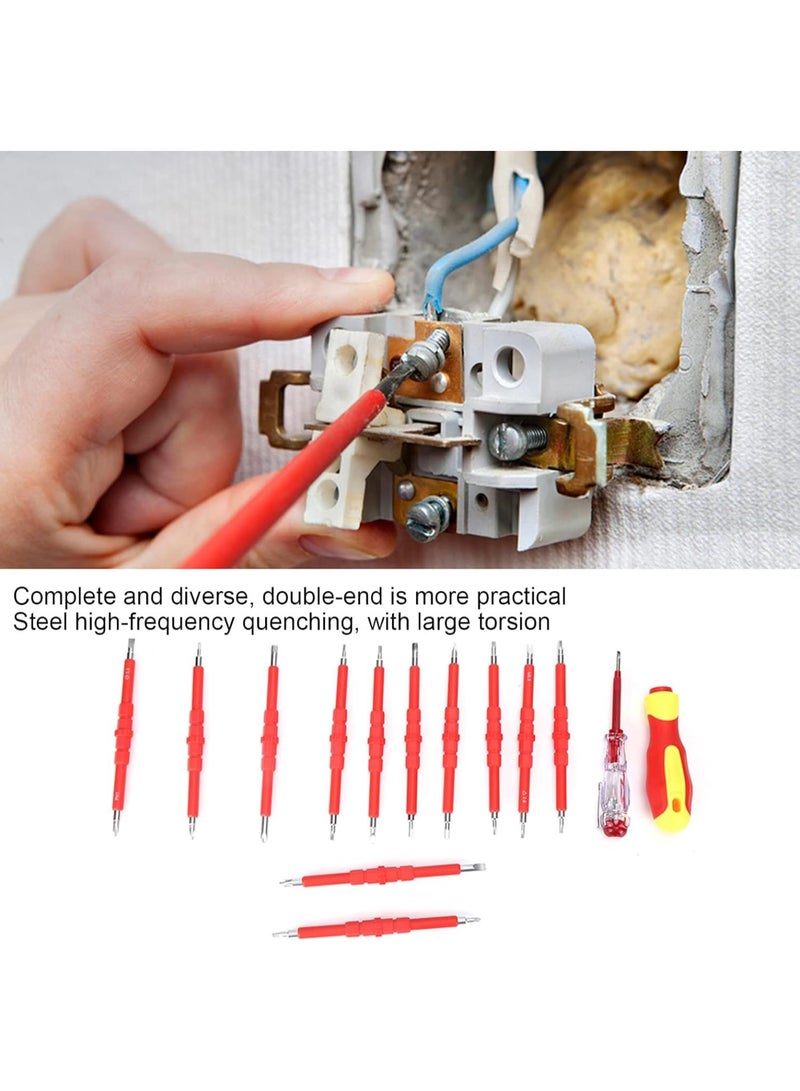 GGOOT Screwdriver Kit Double End Special Shaped Magnetic Driver Bits Insulated Hardware Tools  - Image 2