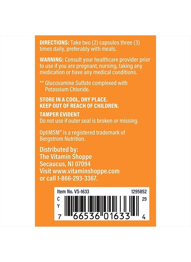 Glucosamine Chondroitin MSM (120 Capsules)