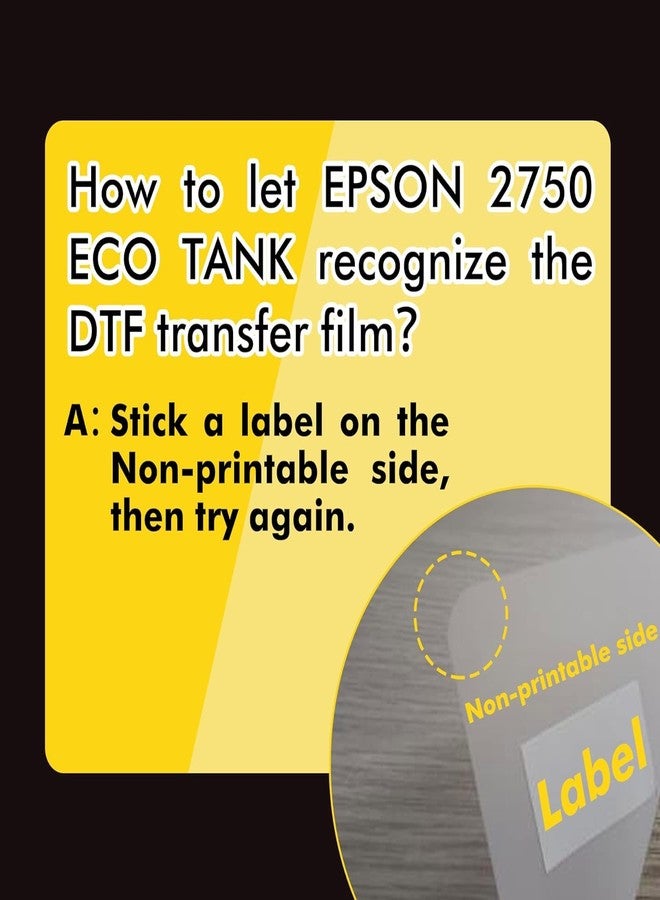 A-SUB DTF Transfer Film A3(11.7x16.5 Inch) - 100 Sheets Double Sided Matte DTF Transfer Film for Sumblimation or DTF Inkjet Printer, Direct to Film PET Transfer Paper for T Shirts Textile - Image 4