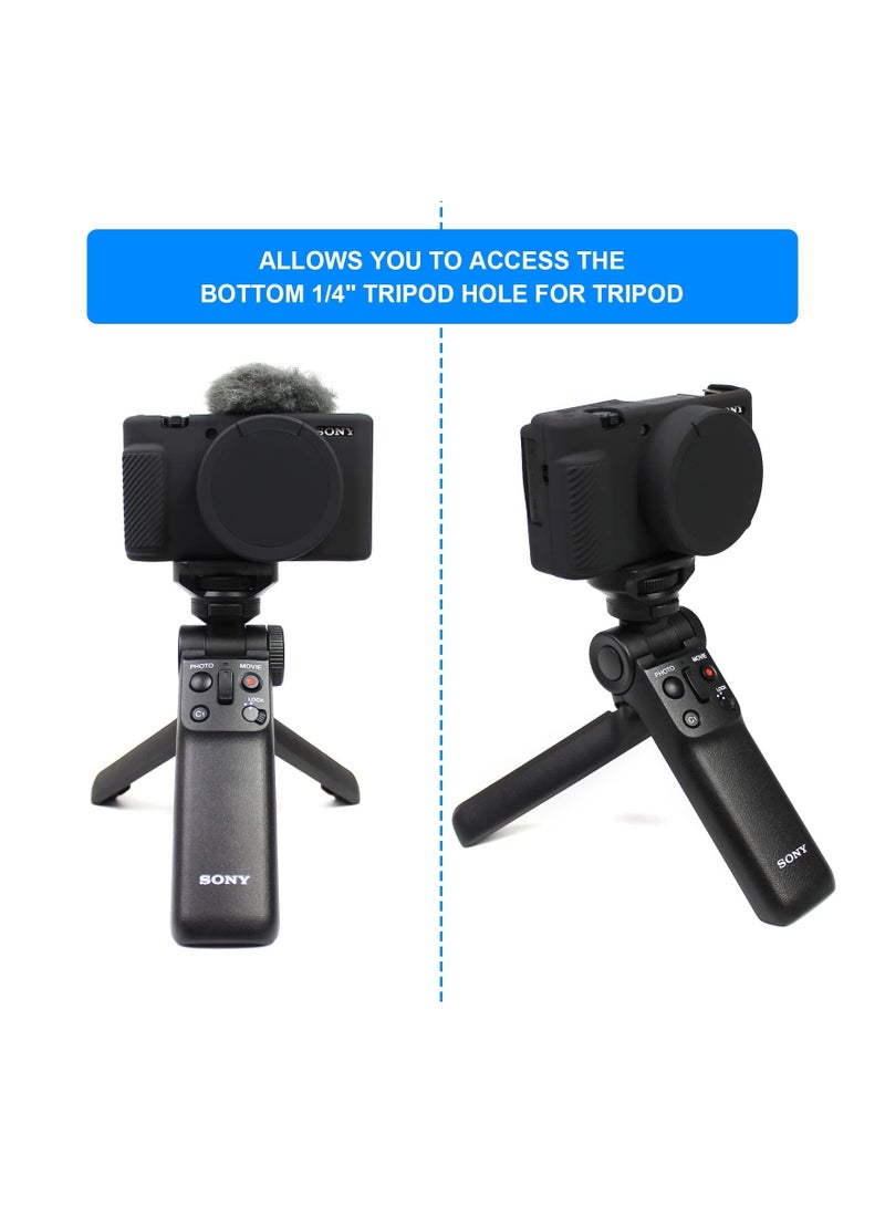 Camera Case for Sony ZV-1, Slim Fit DSLR Sleeve Protective Anti-Scratch Soft Digital Silicone Housing Bag Cover ZV-1 - Image 4