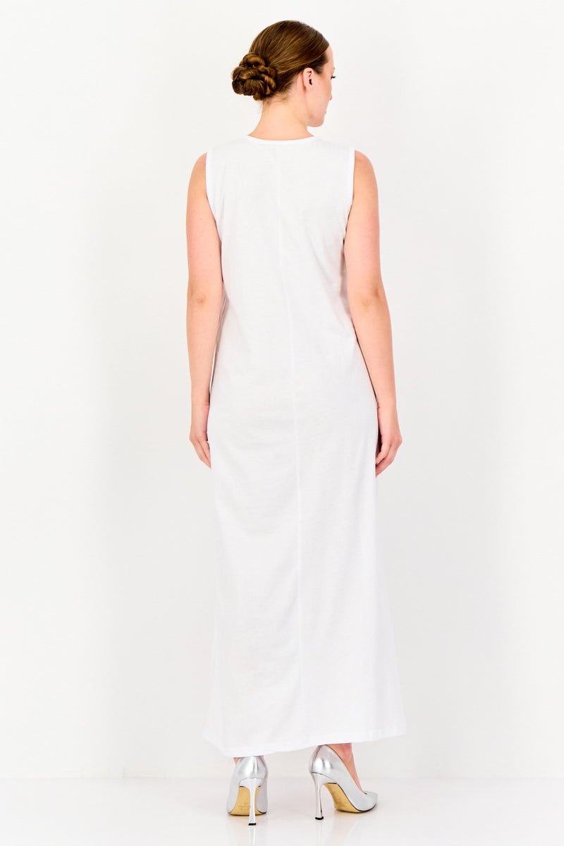 trendyol Women Solid A-Line Dress, White - Image 2