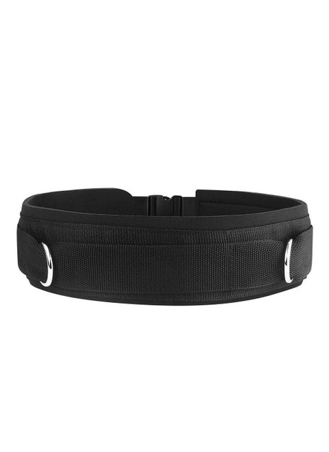Exercise Waist Belt, Sled Pull Strap, Neoprene Thick Padding, Gym Pulley With Loops for Cable Machines Fitness Speed Agility Resistance Training