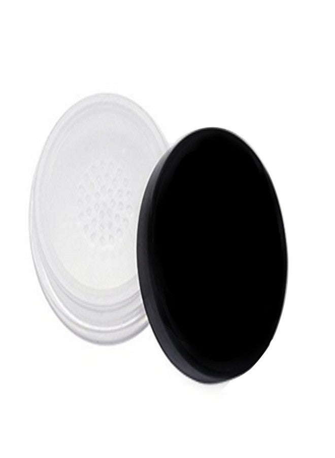 ASTRQLE 1PCS 60ml 2oz Empty Clear Make-up Loose Powder Container Case with Soft Sponge Powder Puff Screw Black Lid and Foundation Box - Image 1
