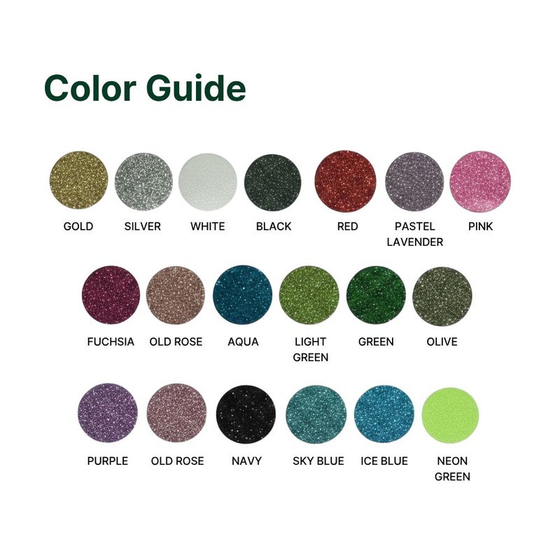 UNITRADE® Glitter Fuchsia Heat Transfer Vinyl Roll / Compatible with Cricut, Silhouette, Professional Cutters / CPSIA Certified / Made in Korea - Image 2