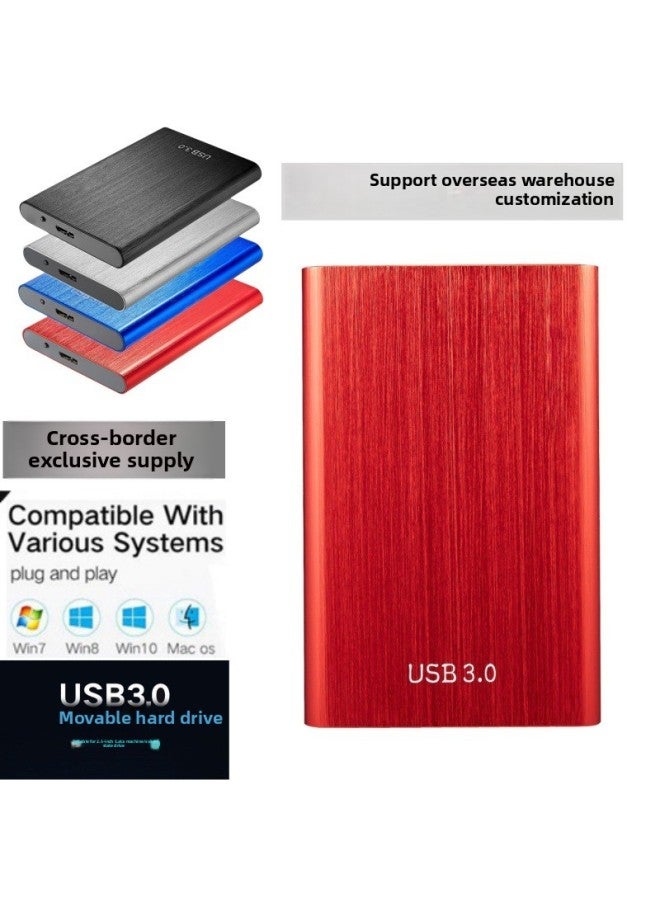Dedicated To Mobile Hard Disk USB3.0 Mechanical Hard Disk 1TB2TB Brushed Mobile Hard Disk Source Strength Manufacturers-Capacity:2TB-Interface:Blue - Image 1