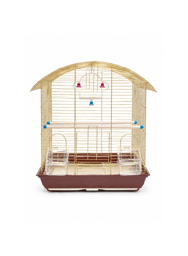 DAYANG A3116-G Premium House-Shaped Bird Cage 47cm - Large Home for Budgies, Lovebirds, Cockatiels & Small Parrots - Image 1