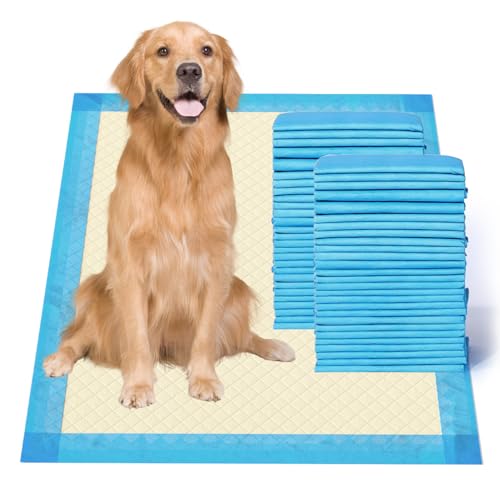 Gardner Pet Ultra Absorbent Thicker Dog Pee Pads Extra Large XL 28x34 LeakProof OdorControl Blue Puppy Training Pads Full EdgeWrapping Pad for Dogs Dogs Puppies Doggie Cats Rabbits 30 Ct