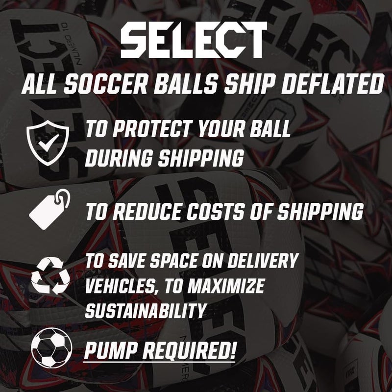 Select Numero 10 Soccer Ball, White/Blue/Black V25, Size 5 - Image 4